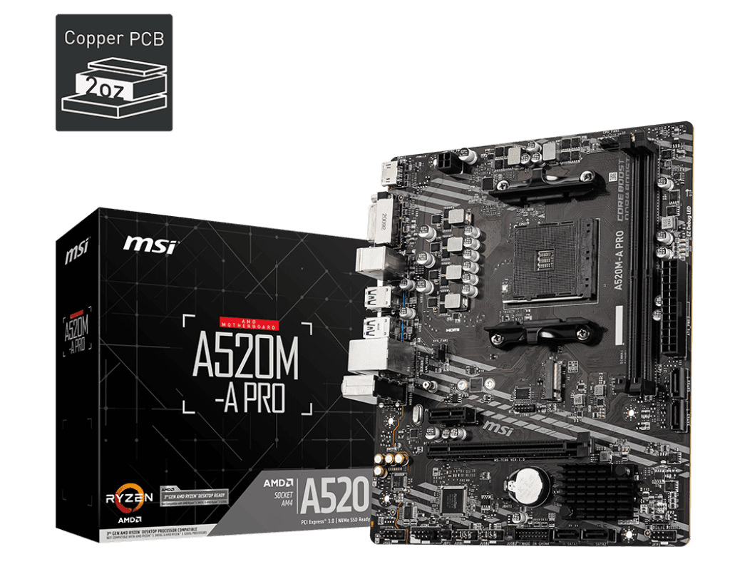 Bo Mạch Chủ MSI A520M-A PRO